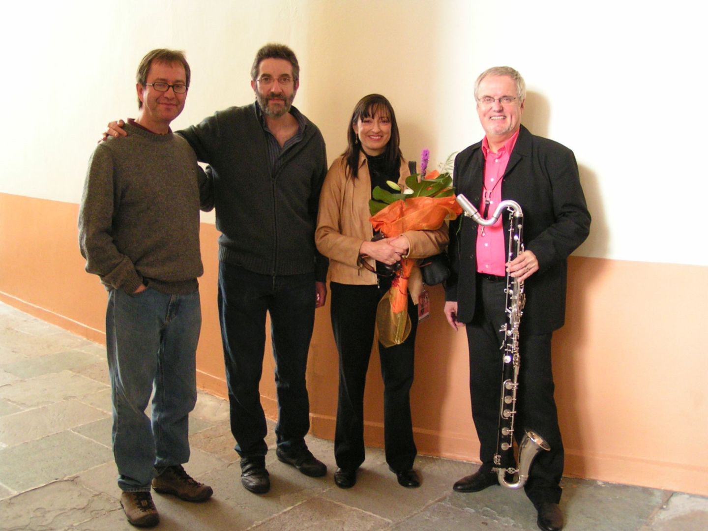 con I. Baca- Lobera, Ana Lara y H. Sparnaay