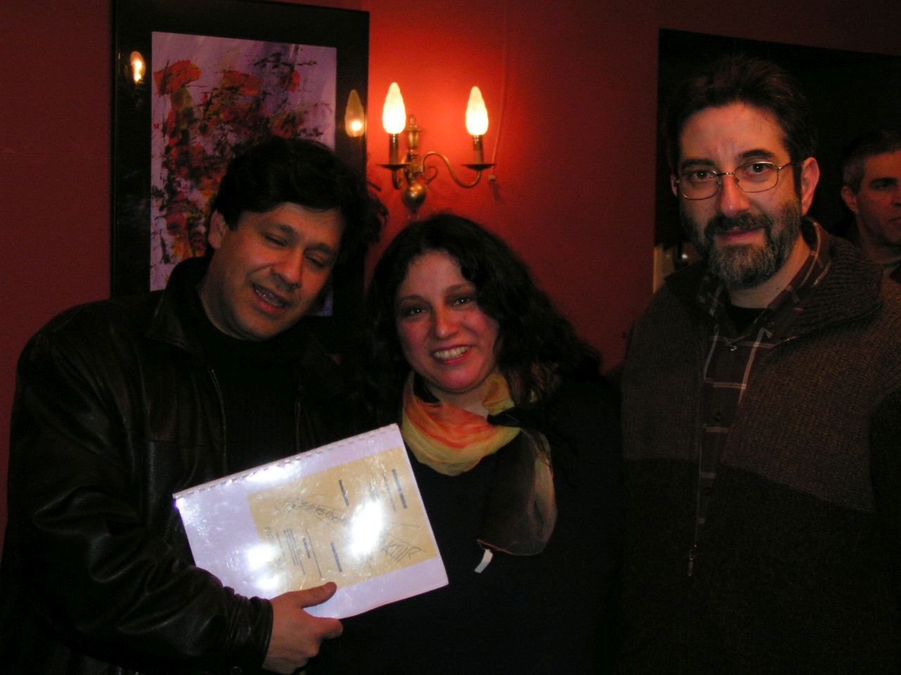 con M. Romero y C. Negrete Luna en París