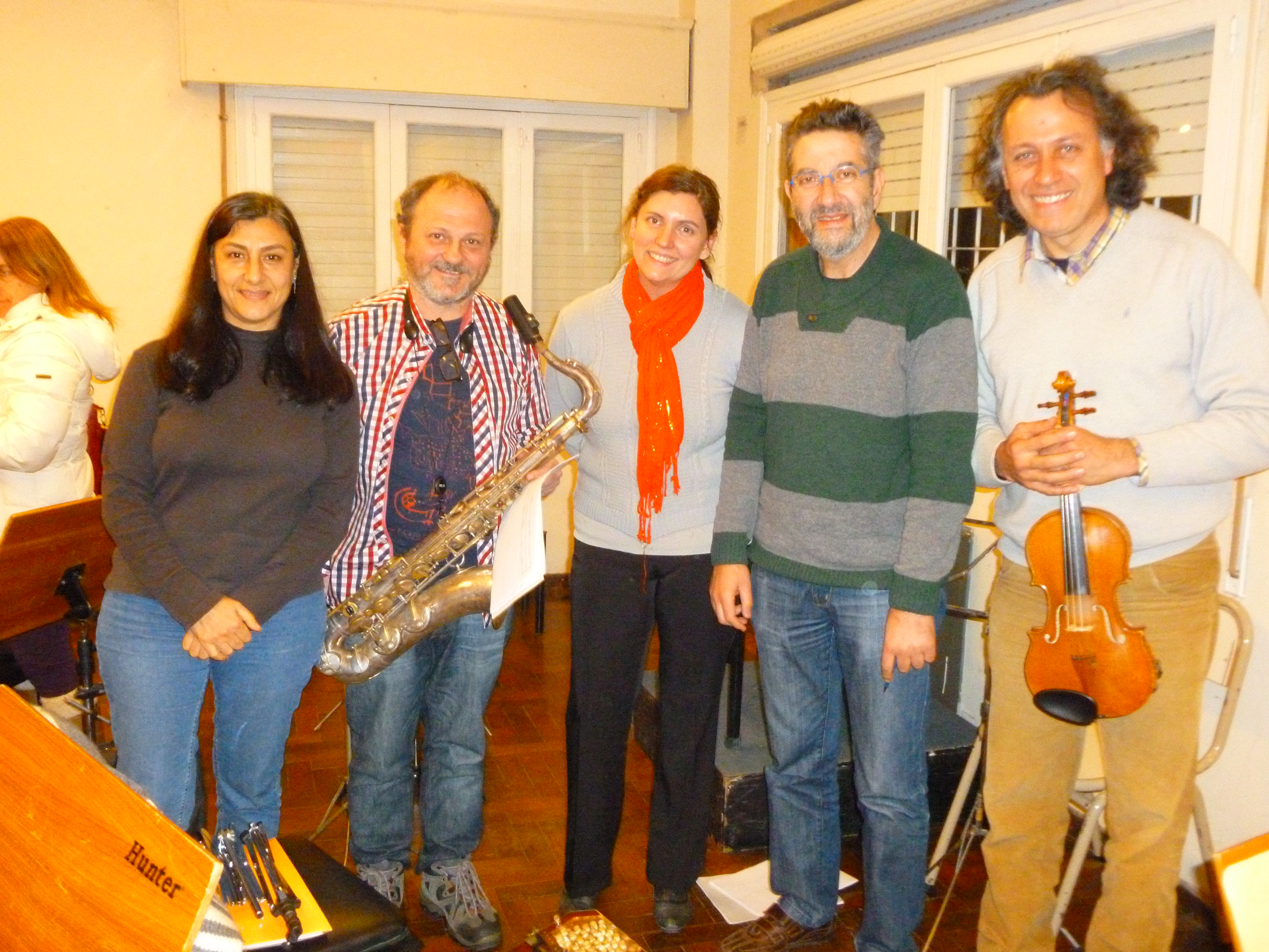 Con A. Petronilli, J. Kobryn, L. Zicos y R. Marchesini en Rosario