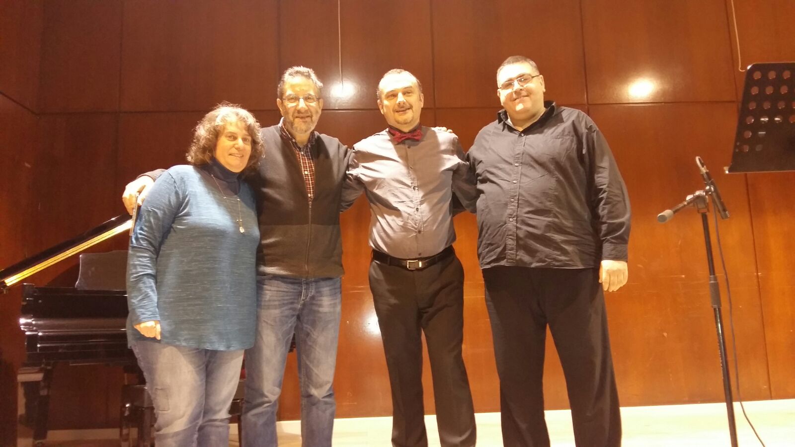 con D. Perez Custodio, S. Martinez Abad y B. Llorens en Málaga