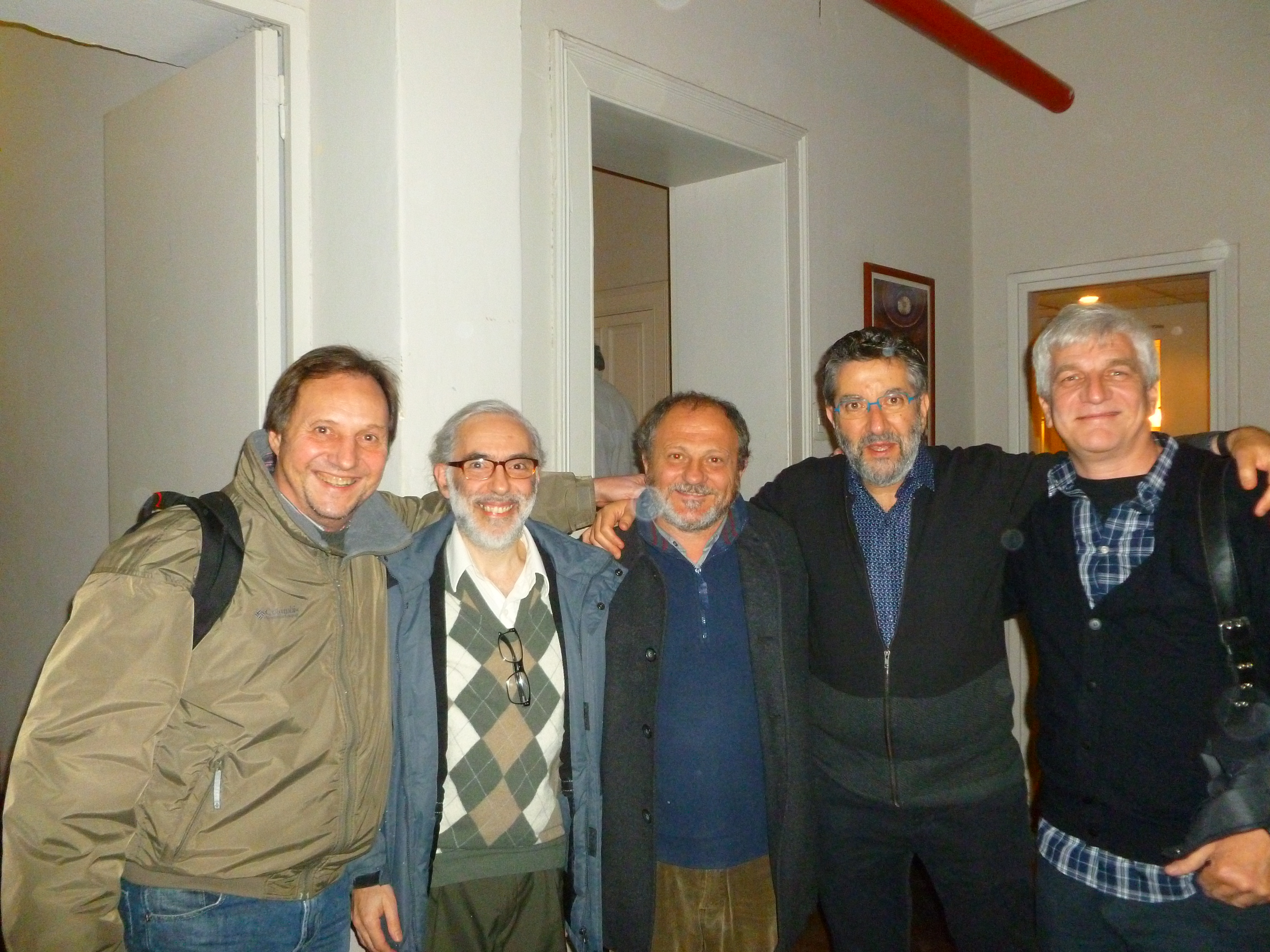 con S. Santi, F. Miyara, J. Kobryn y J. Horst