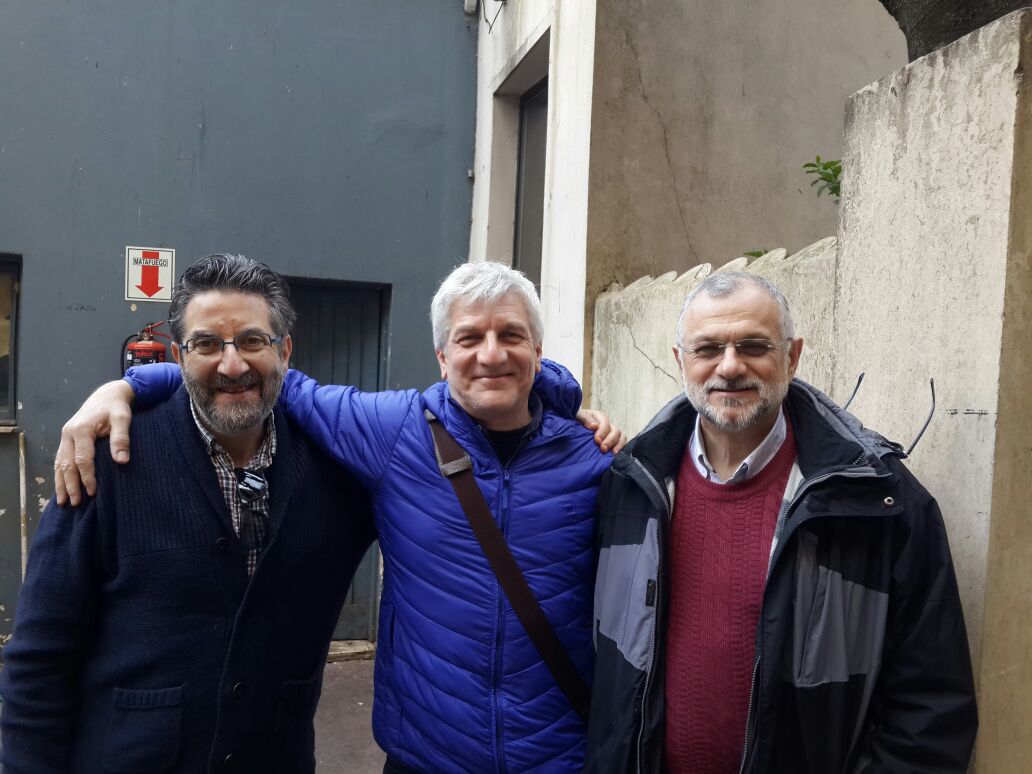 con J. Horst y C. Lluán en Rosario