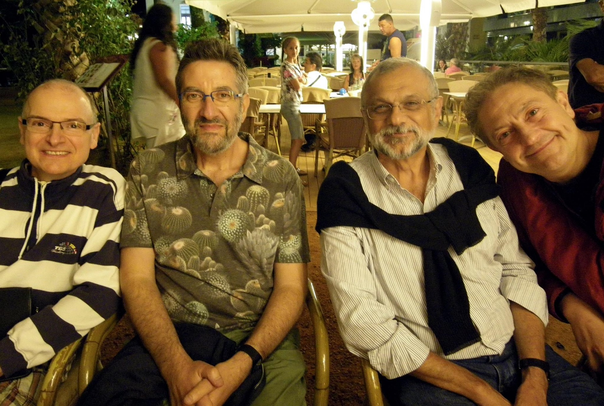 con A. Politi, C. Lluán, y C. Acotto en Lloret