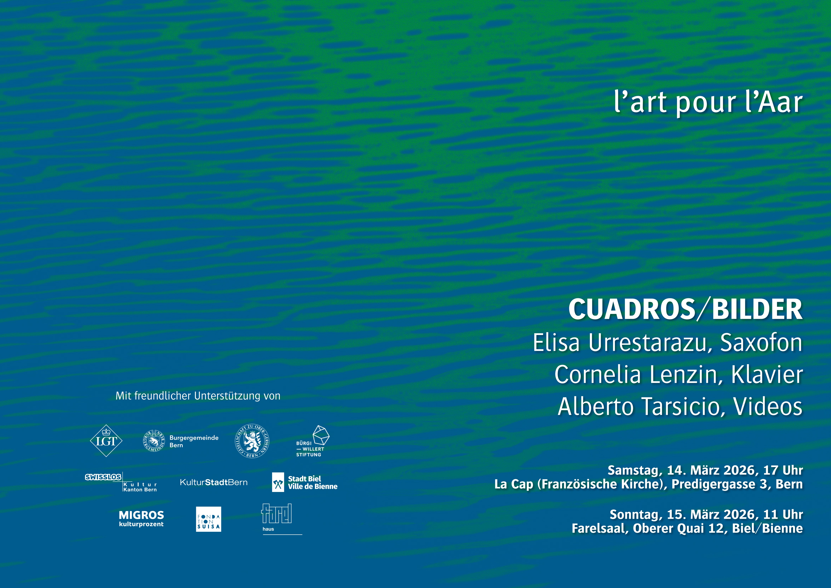 «La noche estrellada» en Berna, Biel y Winterthur