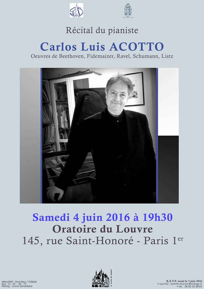 Mis "3 Piezas Breves" en el Oratoire du Louvre